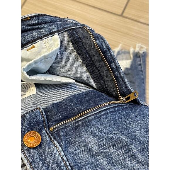 streetwear Abercrombie & Fitch super skinny jeans sz 4/27R distress stretch - Picture 9 of 9